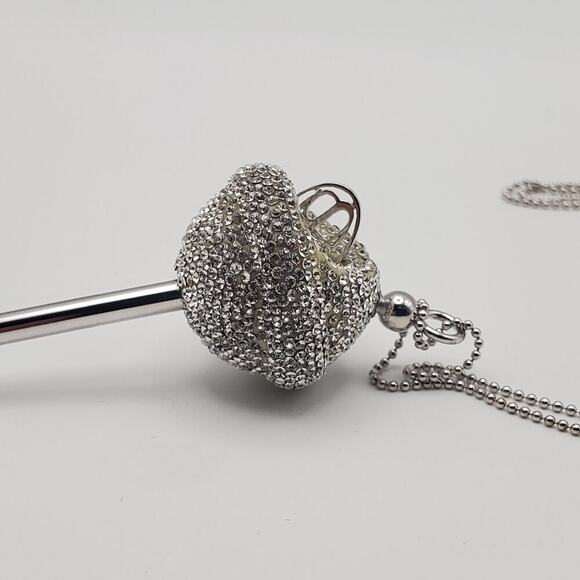 Simone I. Smith A Sweet Touch of Hope Crystal Platinum Over Sterling Lollipop - Picture 7 of 11